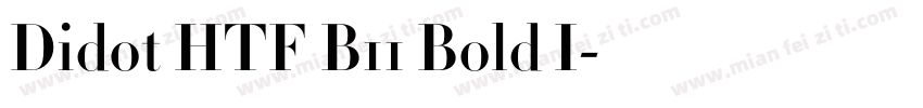 Didot HTF B11 Bold I字体转换